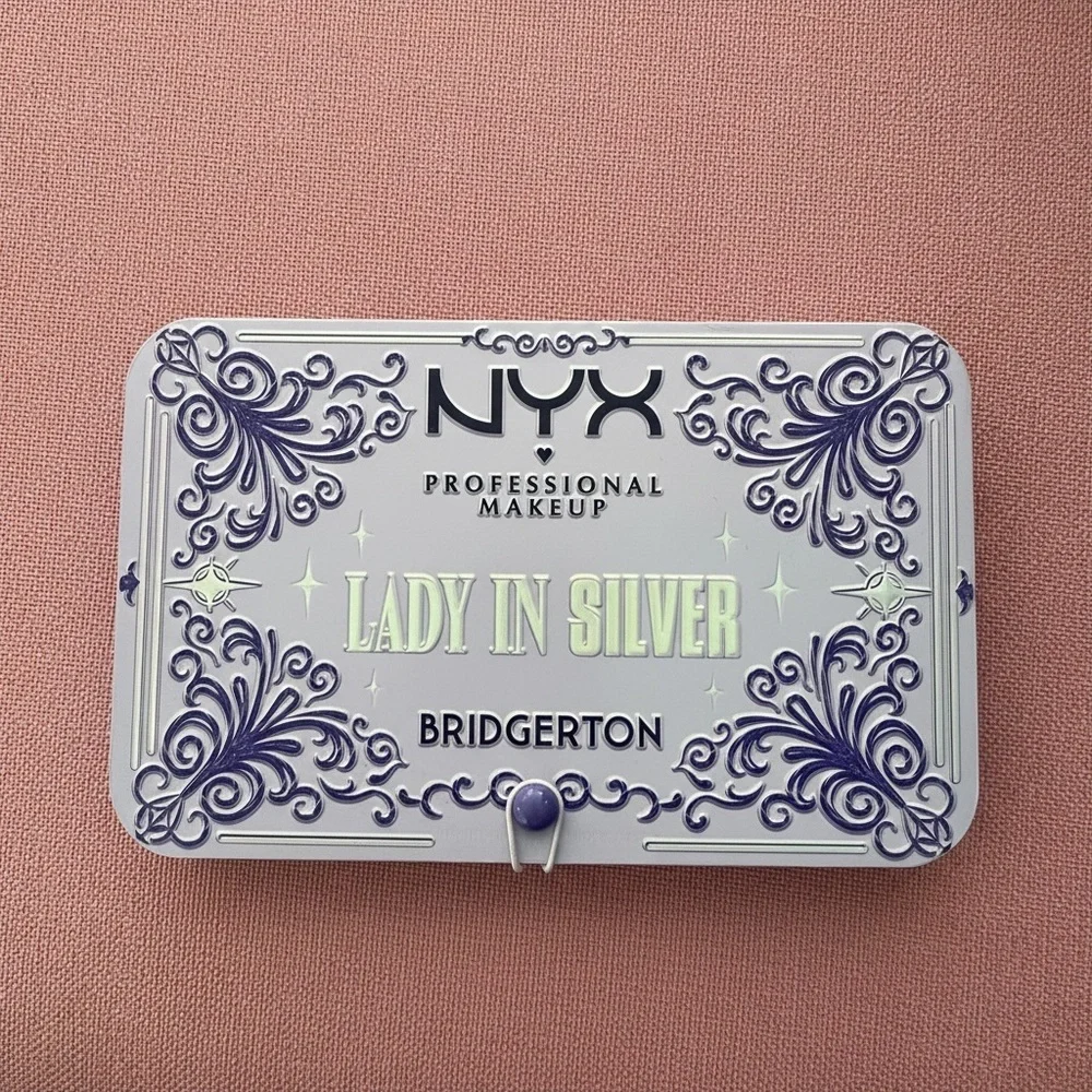 NYX Bridgerton Limited Edition Lady in Silver Palette with Purple Accents